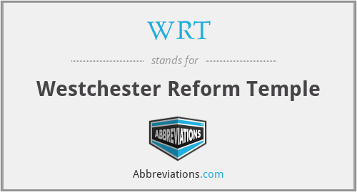 WRT - Westchester Reform Temple