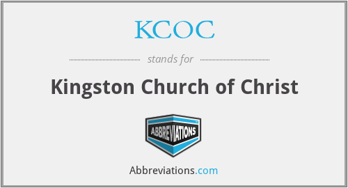 KCOC - Kingston Church of Christ