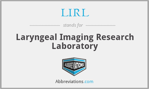 LIRL - Laryngeal Imaging Research Laboratory