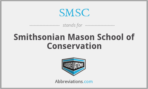 SMSC - Smithsonian Mason School of Conservation