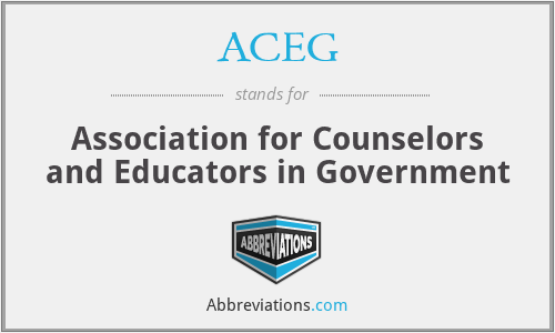 ACEG - Association for Counselors and Educators in Government
