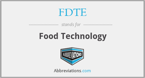 FDTE - Food Technology