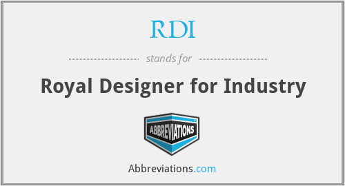 RDI - Royal Designer for Industry