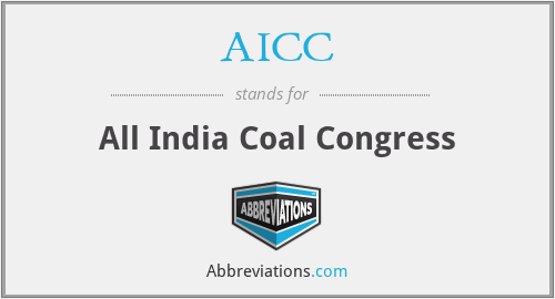 AICC - All India Coal Congress