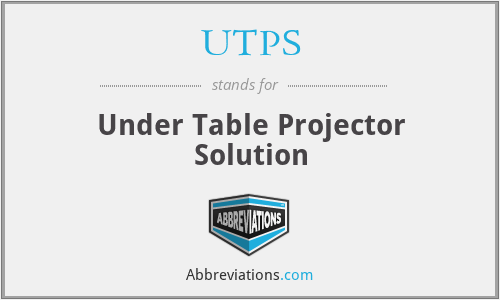 UTPS - Under Table Projector Solution