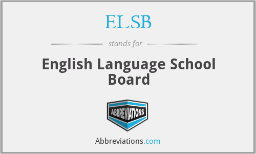 ELSB - English Language School Board