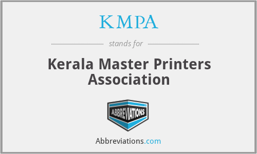 KMPA - Kerala Master Printers Association