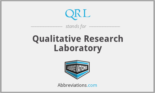 QRL - Qualitative Research Laboratory