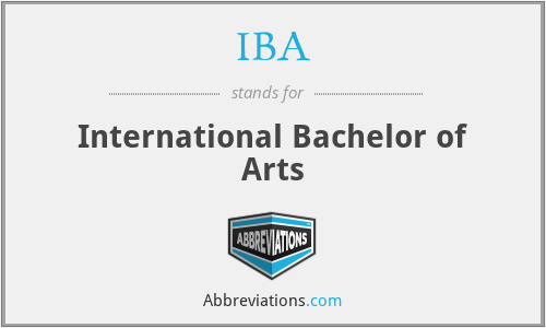 IBA - International Bachelor of Arts