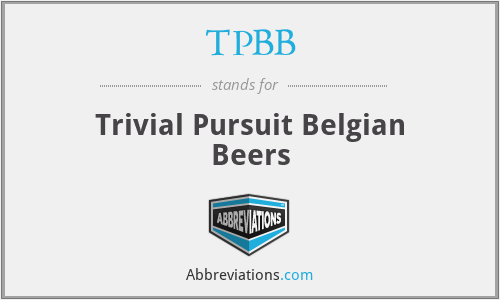 TPBB - Trivial Pursuit Belgian Beers