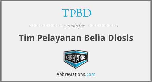 TPBD - Tim Pelayanan Belia Diosis