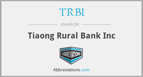 TRBI - Tiaong Rural Bank Inc