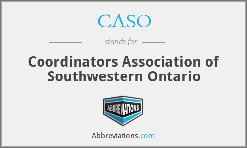 CASO - Coordinators Association of Southwestern Ontario