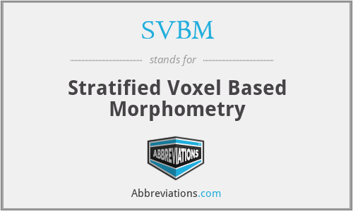 SVBM - Stratified Voxel Based Morphometry