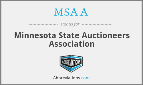MSAA - Minnesota State Auctioneers Association