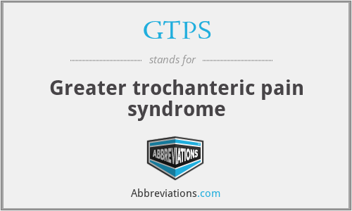 GTPS - Greater trochanteric pain syndrome