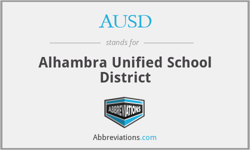 AUSD - Alhambra Unified School District