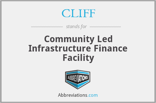 CLIFF - Community Led Infrastructure Finance Facility