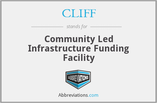 CLIFF - Community Led Infrastructure Funding Facility