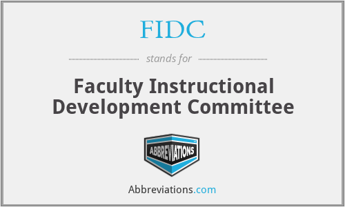 FIDC - Faculty Instructional Development Committee