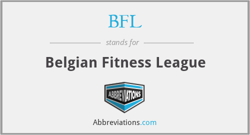 BFL - Belgian Fitness League