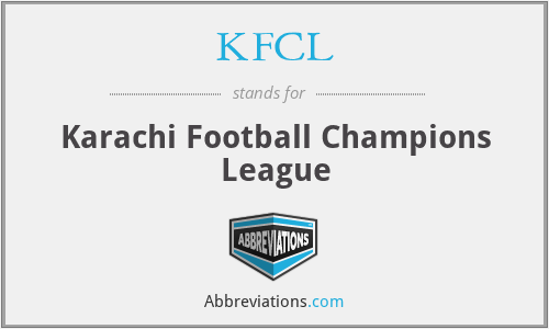 KFCL - Karachi Football Champions League