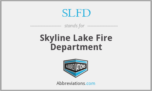 SLFD - Skyline Lake Fire Department