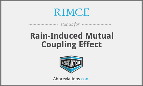 RIMCE - Rain-Induced Mutual Coupling Effect