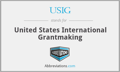 USIG - United States International Grantmaking