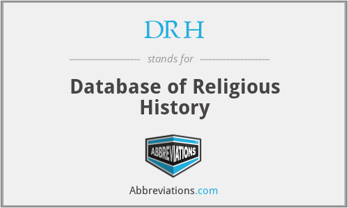 DRH - Database of Religious History