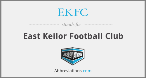 EKFC - East Keilor Football Club