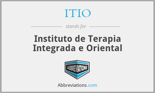 ITIO - Instituto de Terapia Integrada e Oriental