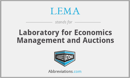 LEMA - Laboratory for Economics Management and Auctions