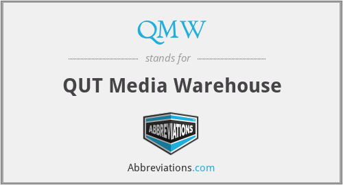 QMW - QUT Media Warehouse