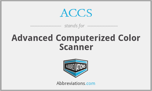 ACCS - Advanced Computerized Color Scanner