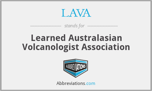 LAVA - Learned Australasian Volcanologist Association