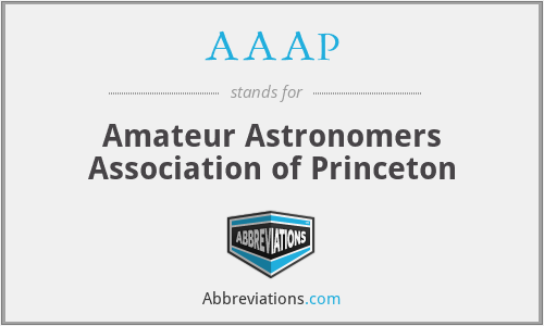 AAAP - Amateur Astronomers Association of Princeton