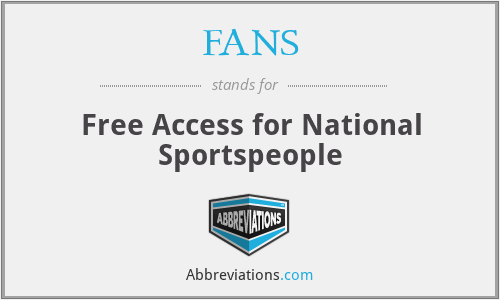 FANS - Free Access for National Sportspeople