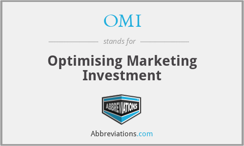 OMI - Optimising Marketing Investment