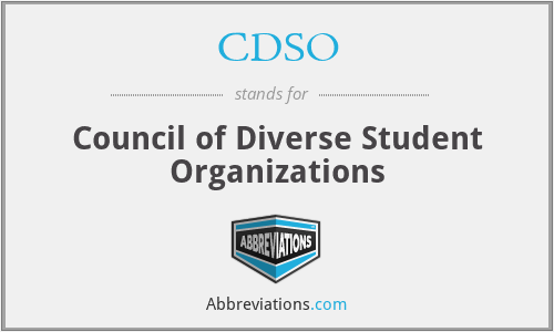 CDSO - Council of Diverse Student Organizations