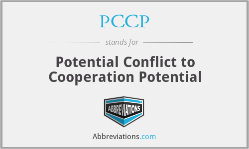 PCCP - Potential Conflict to Cooperation Potential
