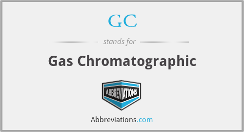 GC - Gas Chromatographic