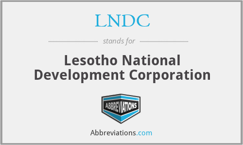 LNDC - Lesotho National Development Corporation