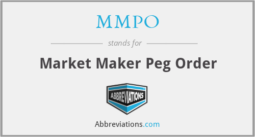 MMPO - Market Maker Peg Order