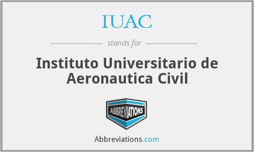 IUAC - Instituto Universitario de Aeronautica Civil