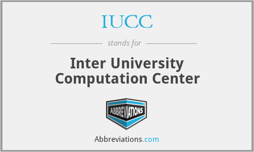 IUCC - Inter University Computation Center