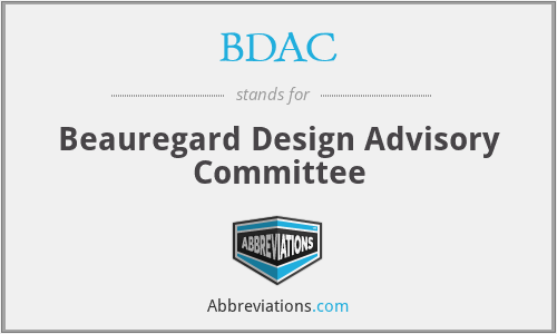 BDAC - Beauregard Design Advisory Committee