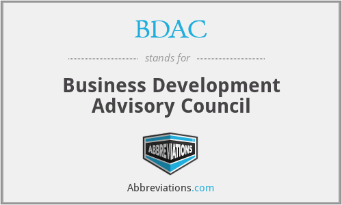 BDAC - Business Development Advisory Council