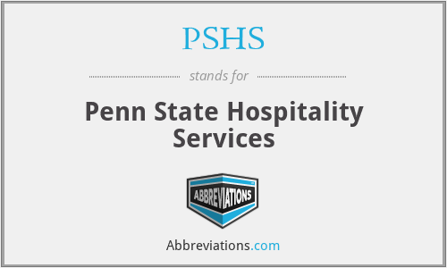 PSHS - Penn State Hospitality Services