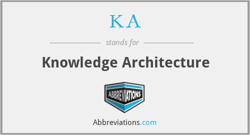 KA - Knowledge Architecture